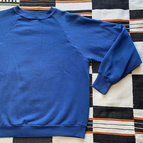 Vintage Sportswear Blue Crewneck Pullover Sweater. 50/50 Polycotton. Size Medium - Picture 13 of 13